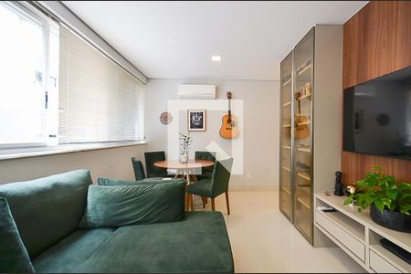 Sala Ambientes de apartamento à venda com 1 quarto, 44m² em Funcionários, Belo Horizonte