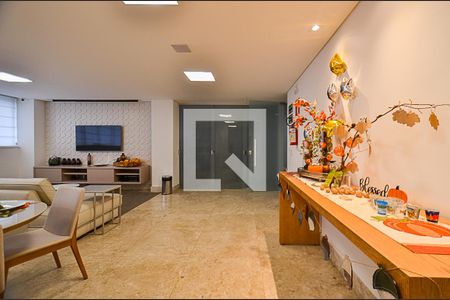 Área comum - Salão de festas de apartamento à venda com 1 quarto, 44m² em Funcionários, Belo Horizonte