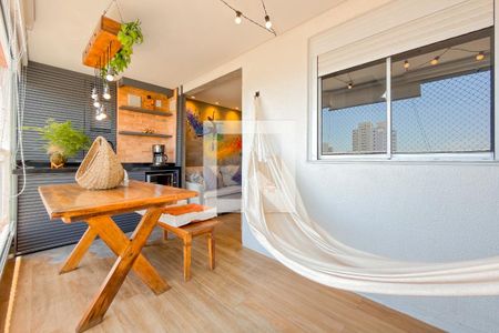 Varanda da Sala de apartamento para alugar com 1 quarto, 35m² em Cambuci, São Paulo