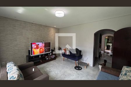 Sala de casa à venda com 3 quartos, 171m² em Vila Homero Thon, Santo André