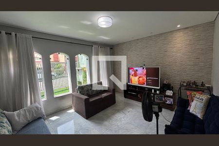 Sala de casa à venda com 3 quartos, 171m² em Vila Homero Thon, Santo André
