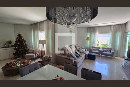 Sala de casa de condomínio para alugar com 5 quartos, 292m² em Aclimação, Uberlândia