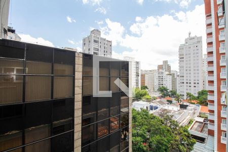 Vista da Sala de Estar e Jantar de apartamento à venda com 2 quartos, 87m² em Cerqueira César, São Paulo