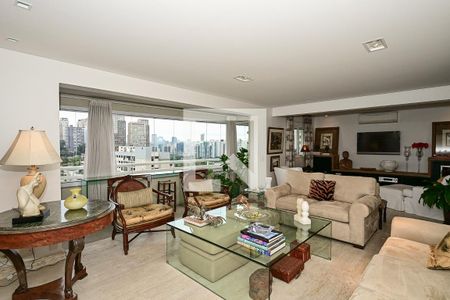 Sala de apartamento para alugar com 3 quartos, 182m² em Real Parque, São Paulo