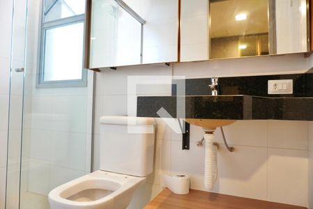 Banheiro da Suíte de apartamento para alugar com 1 quarto, 40m² em Barro Preto, Belo Horizonte