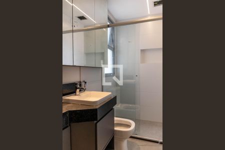 Banheiro da Suíte de kitnet/studio para alugar com 1 quarto, 40m² em Barro Preto, Belo Horizonte