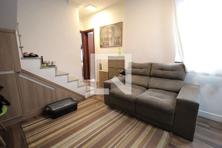 Sala de apartamento à venda com 2 quartos, 90m² em Vila Aquilino, Santo André