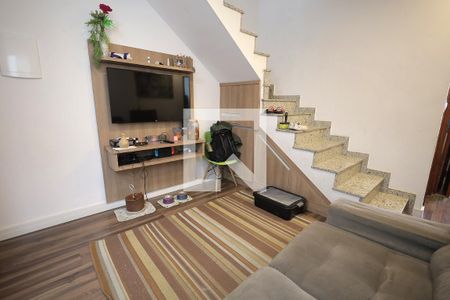 Sala de apartamento à venda com 2 quartos, 90m² em Vila Aquilino, Santo André