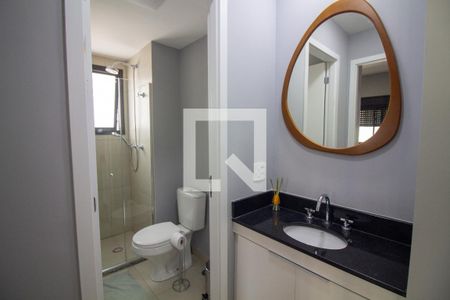 Banheiro de apartamento para alugar com 1 quarto, 32m² em Jardim das Acacias, São Paulo