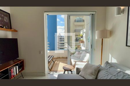 Varanda de apartamento à venda com 1 quarto, 72m² em Vila Madalena, São Paulo