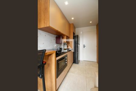 Sala e Cozinha de apartamento para alugar com 1 quarto, 27m² em Pinheiros, São Paulo