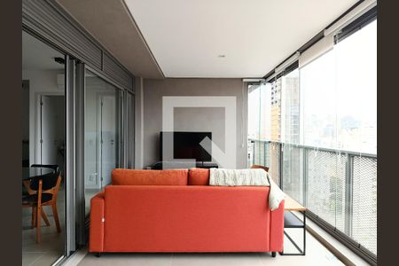 Varanda/Sala de apartamento para alugar com 2 quartos, 68m² em Pinheiros, São Paulo