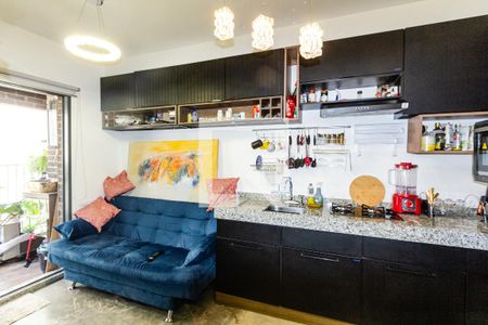 Sala/Cozinha de apartamento à venda com 1 quarto, 39m² em Indianópolis, São Paulo