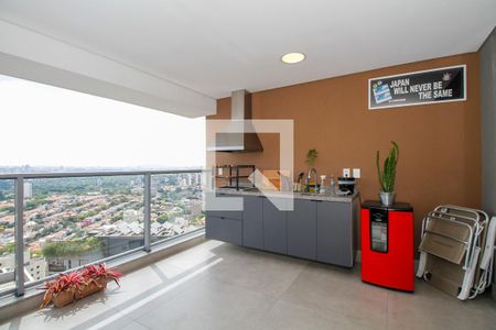 Varanda Gourmet de apartamento à venda com 3 quartos, 122m² em Sumarezinho, São Paulo