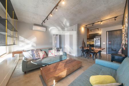 Sala de apartamento para alugar com 1 quarto, 70m² em Santo Amaro, São Paulo