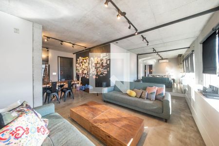 Sala de apartamento para alugar com 1 quarto, 70m² em Santo Amaro, São Paulo