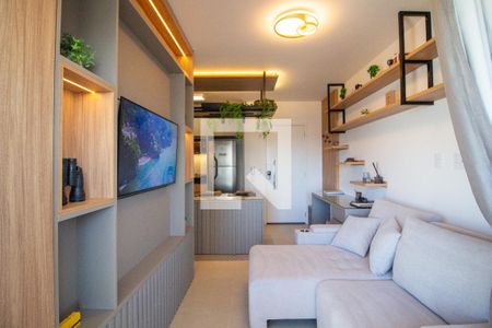 Sala  de apartamento para alugar com 1 quarto, 47m² em Parque Campolim, Sorocaba