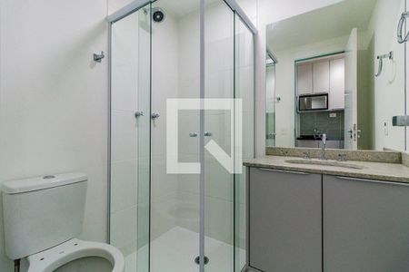 Banheiro de kitnet/studio para alugar com 1 quarto, 28m² em Butantã, São Paulo