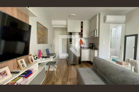 Sala de apartamento à venda com 1 quarto, 35m² em Pinheiros, São Paulo