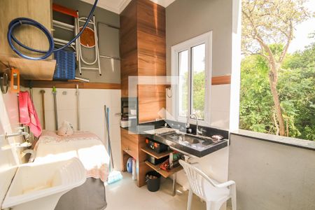 Area da churrasqueira e Serviço de casa para alugar com 3 quartos, 94m² em Jardim Veneza, Indaiatuba