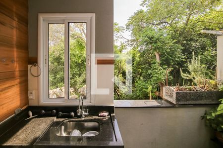 Area da churrasqueira e Serviço de casa para alugar com 3 quartos, 94m² em Jardim Veneza, Indaiatuba