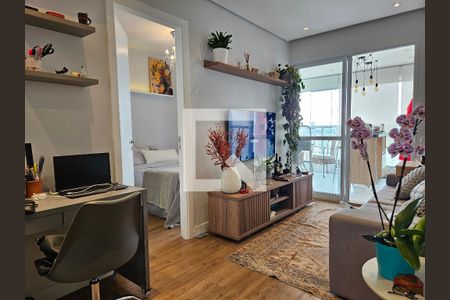 Sala de apartamento para alugar com 1 quarto, 44m² em Brooklin, São Paulo