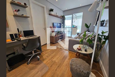 Sala de apartamento para alugar com 1 quarto, 44m² em Brooklin, São Paulo
