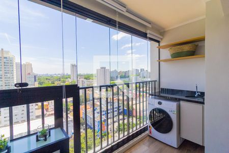 Varanda de kitnet/studio para alugar com 1 quarto, 24m² em Santo Amaro, São Paulo