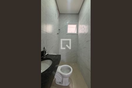 Banheiro da Suíte de apartamento à venda com 2 quartos, 42m² em Vila Linda, Santo André
