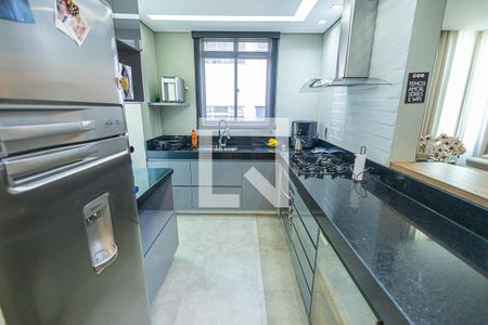 cozinha de apartamento à venda com 2 quartos, 70m² em Castelo, Belo Horizonte