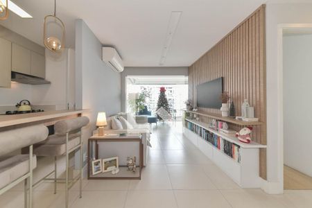 Sala de apartamento à venda com 2 quartos, 70m² em Campo Belo, São Paulo