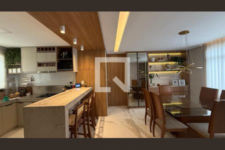 Sala de apartamento à venda com 4 quartos, 210m² em Palmares, Belo Horizonte