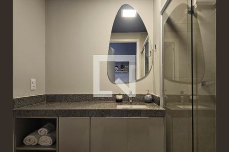 Banheiro Social de kitnet/studio para alugar com 1 quarto, 25m² em Perdizes, São Paulo