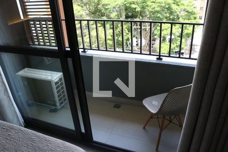 Varanda do Studio de apartamento para alugar com 1 quarto, 25m² em Perdizes, São Paulo