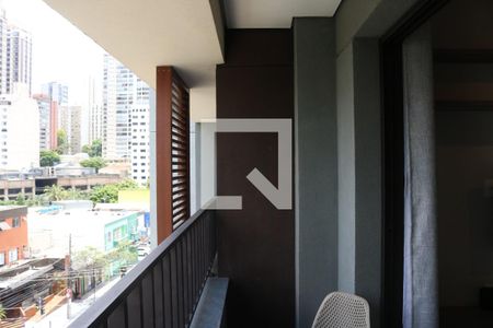 Varanda do Studio de apartamento para alugar com 1 quarto, 25m² em Perdizes, São Paulo