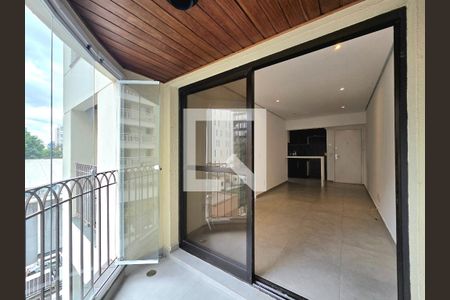Varanda da Sala de apartamento para alugar com 1 quarto, 47m² em Itaim Bibi, São Paulo