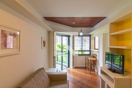 Sala de apartamento para alugar com 1 quarto, 58m² em Itaim Bibi, São Paulo