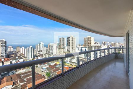 sacada de apartamento para alugar com 2 quartos, 102m² em Guilhermina, Praia Grande