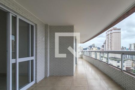 Sacada de apartamento para alugar com 3 quartos, 133m² em Guilhermina, Praia Grande