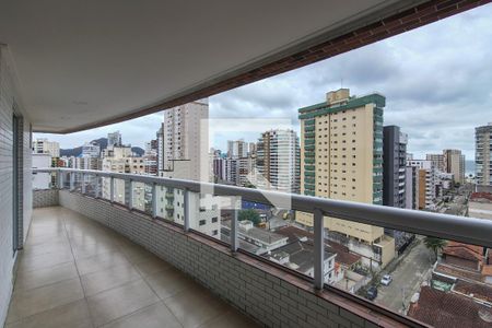 Sacada de apartamento para alugar com 3 quartos, 133m² em Guilhermina, Praia Grande
