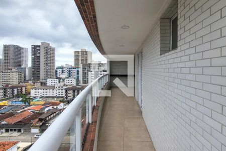Sacada de apartamento para alugar com 3 quartos, 133m² em Guilhermina, Praia Grande