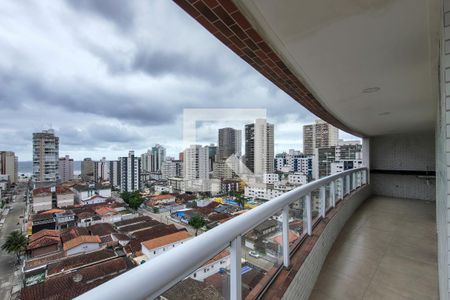 Sacada de apartamento para alugar com 3 quartos, 133m² em Guilhermina, Praia Grande