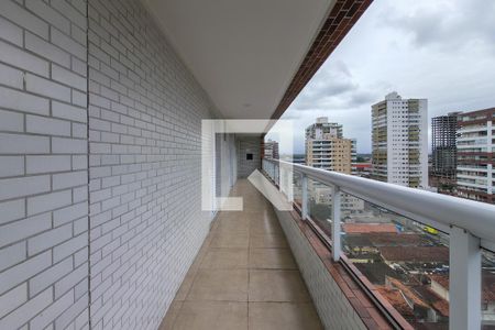 Sacada de apartamento para alugar com 3 quartos, 133m² em Guilhermina, Praia Grande