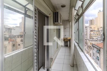 Varanda de apartamento à venda com 1 quarto, 64m² em Santa Ifigênia, São Paulo