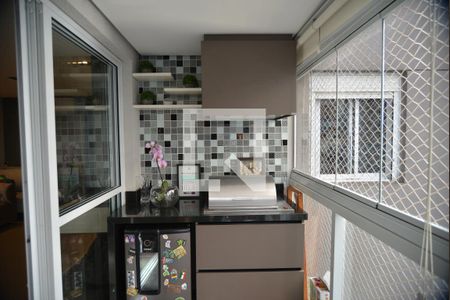 Varanda gourmet de apartamento para alugar com 3 quartos, 120m² em Jardim, Santo André