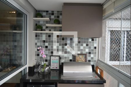 Varanda gourmet de apartamento para alugar com 3 quartos, 120m² em Jardim, Santo André