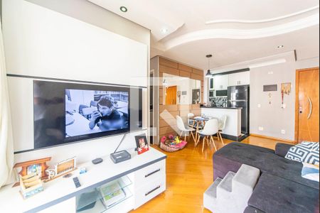 Sala de apartamento à venda com 3 quartos, 67m² em Vila Eldizia, Santo André