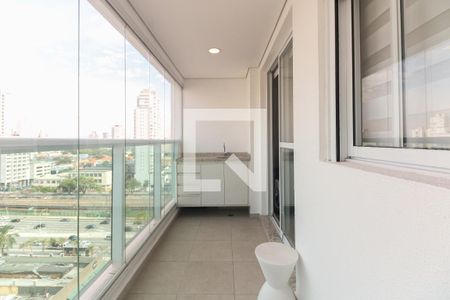 Varanda  de apartamento à venda com 1 quarto, 45m² em Vila Gomes Cardim, São Paulo