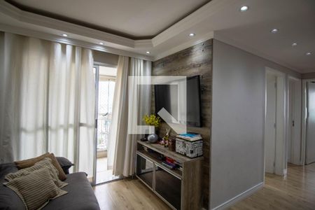 Sala de apartamento à venda com 3 quartos, 70m² em Vila Sonia do Taboao, Taboão da Serra