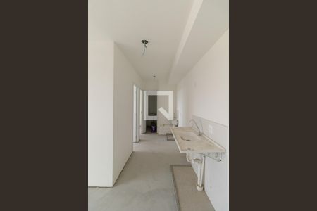 Sala/Cozinha/Área de Serviço  de apartamento à venda com 2 quartos, 36m² em Vila Guilhermina, São Paulo